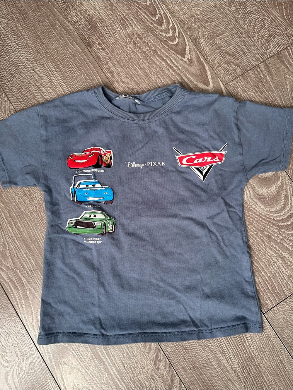 Disney Cars x Zara Kids T-Shirt front and back graphic
